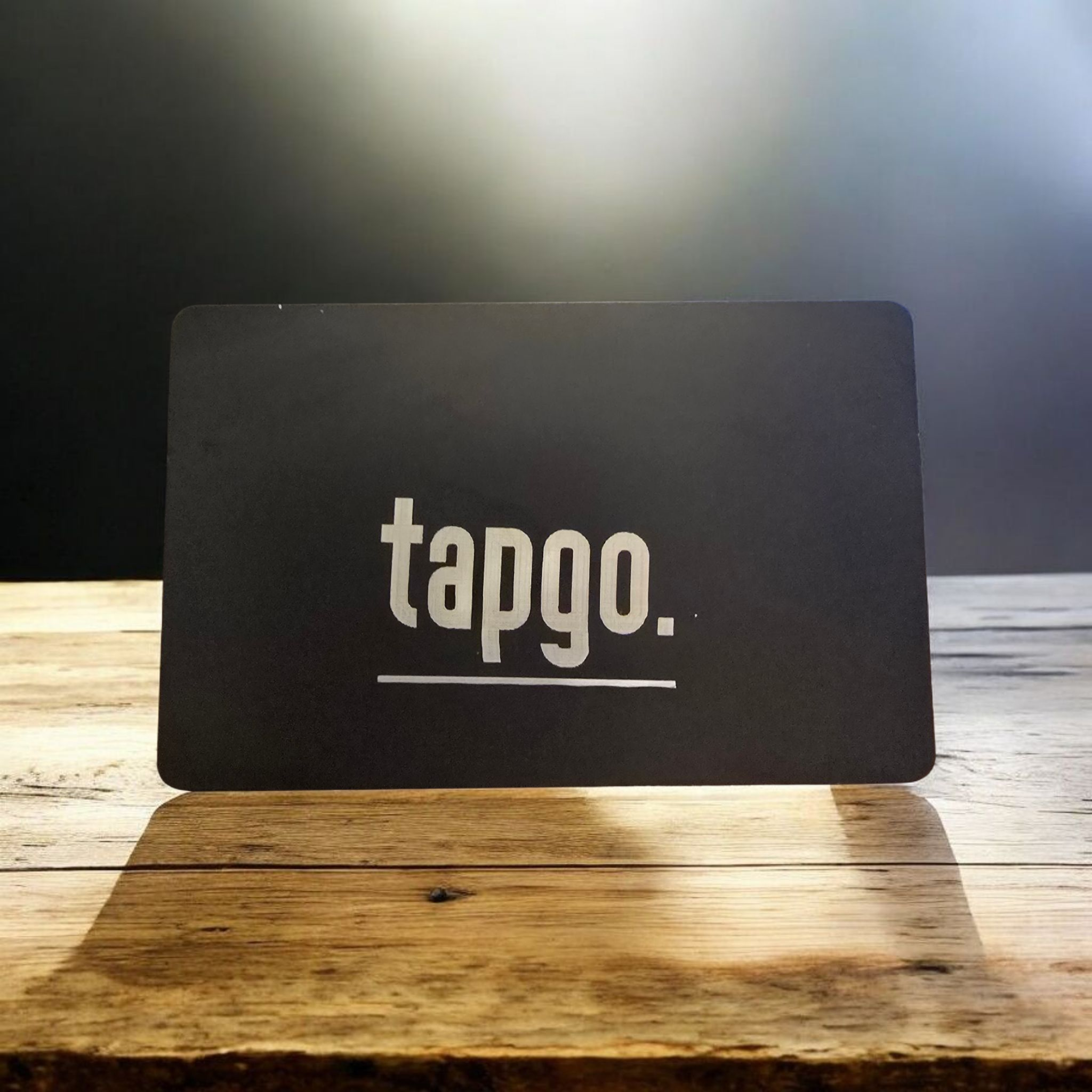 Tarjeta NFC en metal Logo tapgo SILVER/BLACK