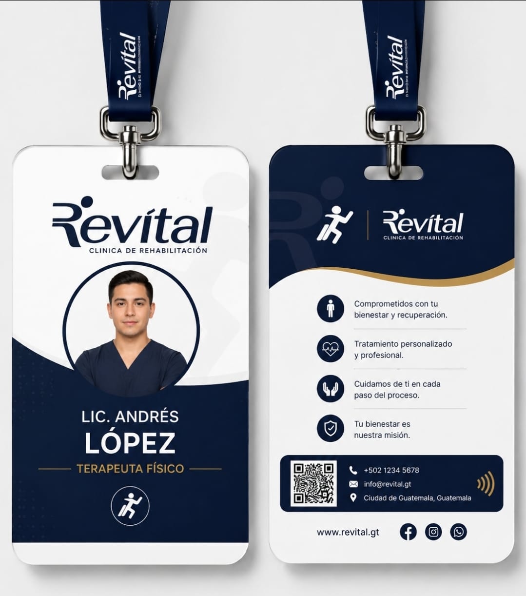 Gafete de identificacion Personalizado Clasico (NO NFC) + Cordon