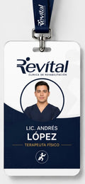 Gafete de identificacion Personalizado Clasico (NO NFC) + Cordon