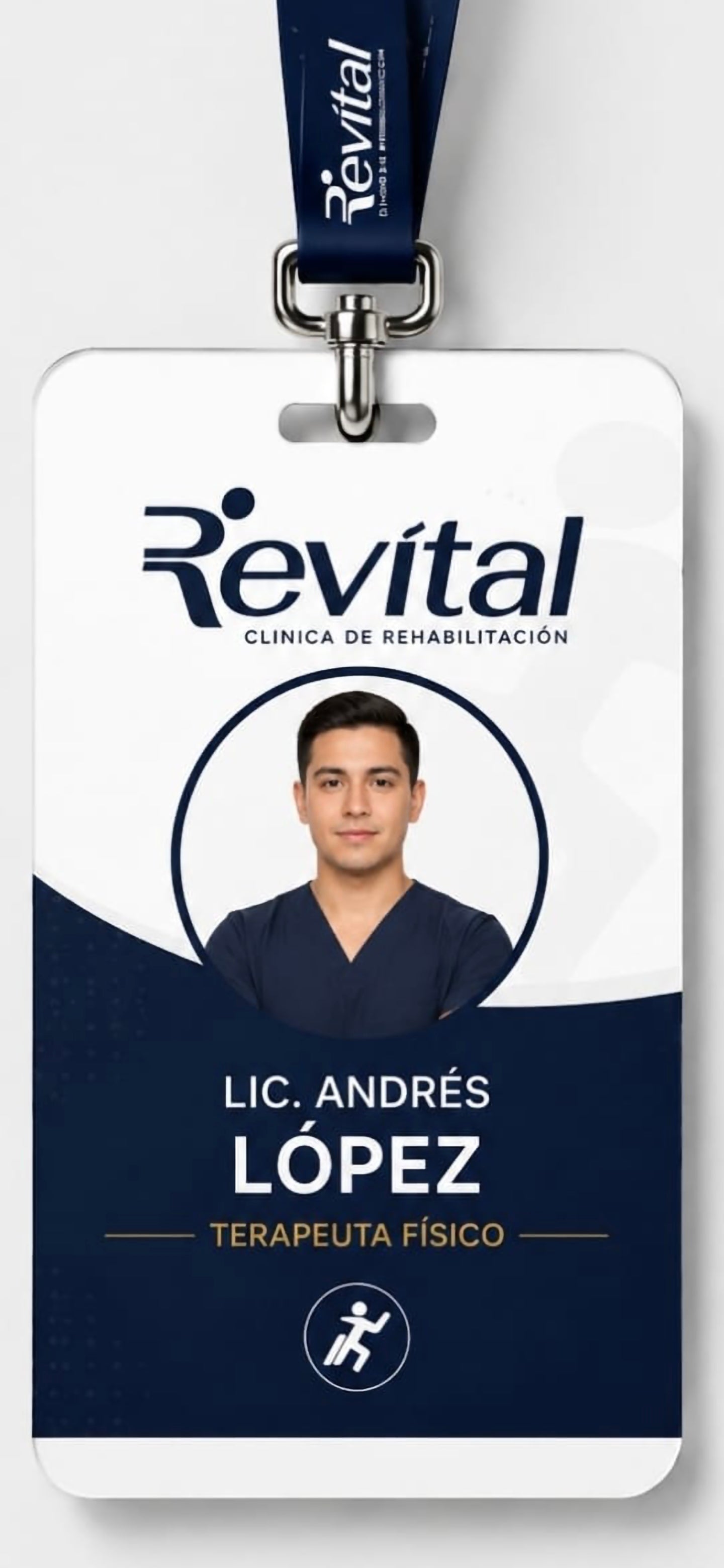 Gafete de identificacion Personalizado Clasico (NO NFC) + Cordon